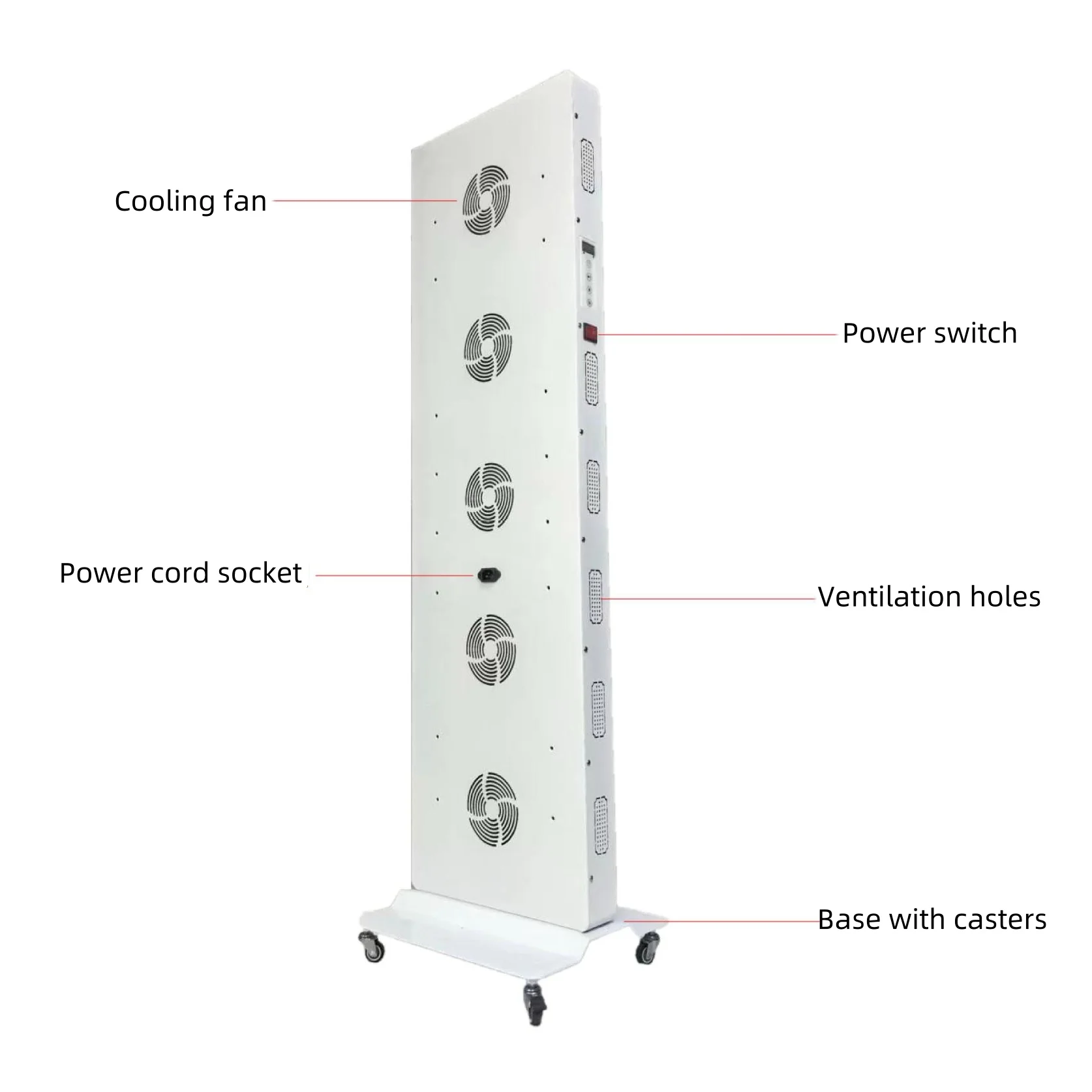 AL-PRO Series Large Panel Infrared Therapy Lamp – 600W / 800W | Dual Chip Red Light & Infrared | Touch Control with Timer & Pulse Dimming | 30° Lens | AC85–265V | Included Hanging Rope, Protective Goggles | for Skin Beauty | US / EU / UK / AU Plug - Image 9