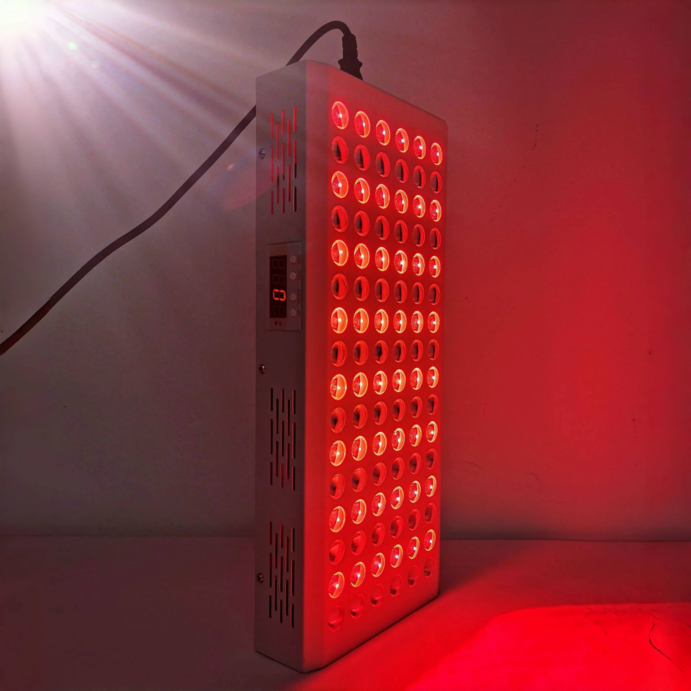 AL-PRO Series Large Panel Infrared Therapy Lamp – 140W / 260W / 420W | Dual Chip Red Light & Infrared | Touch Control with Timer & Pulse Dimming | 30° Lens | AC85–265V | Included Hanging Rope, Protective Goggles | for Skin Beauty | US / EU / UK / AU Plug - Image 4