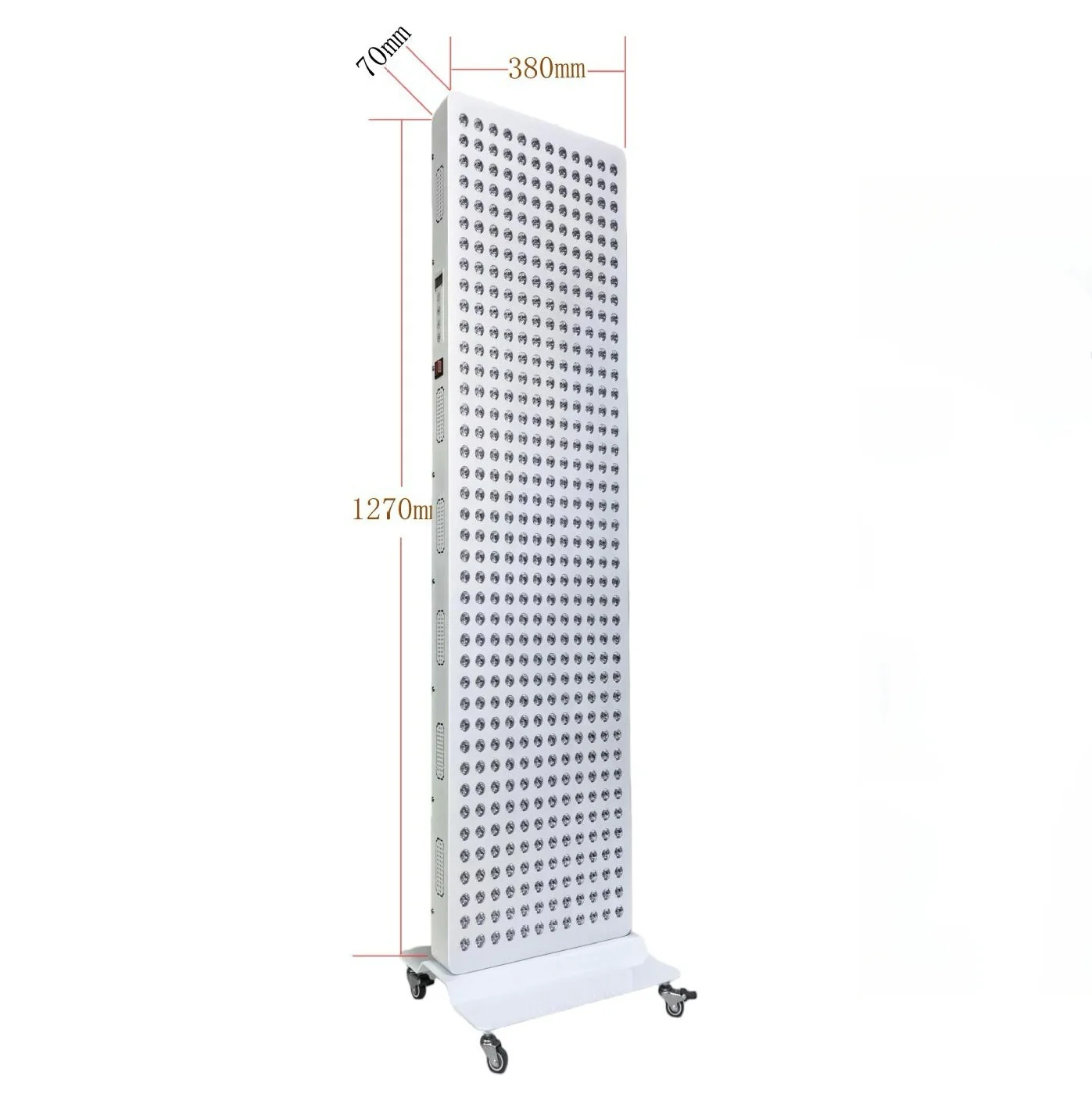 AL-PRO Series Large Panel Infrared Therapy Lamp – 600W / 800W | Dual Chip Red Light & Infrared | Touch Control with Timer & Pulse Dimming | 30° Lens | AC85–265V | Included Hanging Rope, Protective Goggles | for Skin Beauty | US / EU / UK / AU Plug - Image 3