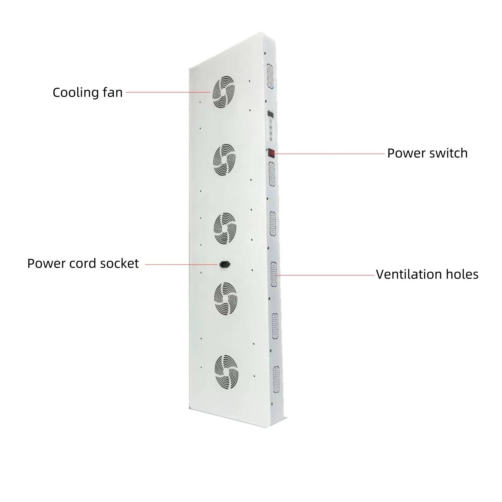 AL-PRO5000 Red LED Light Therapy Panel with Electrical Mobile Stand, 1250W Deep Red 660nm & Near Infrared 850nm LED Light Therapy - Image 10