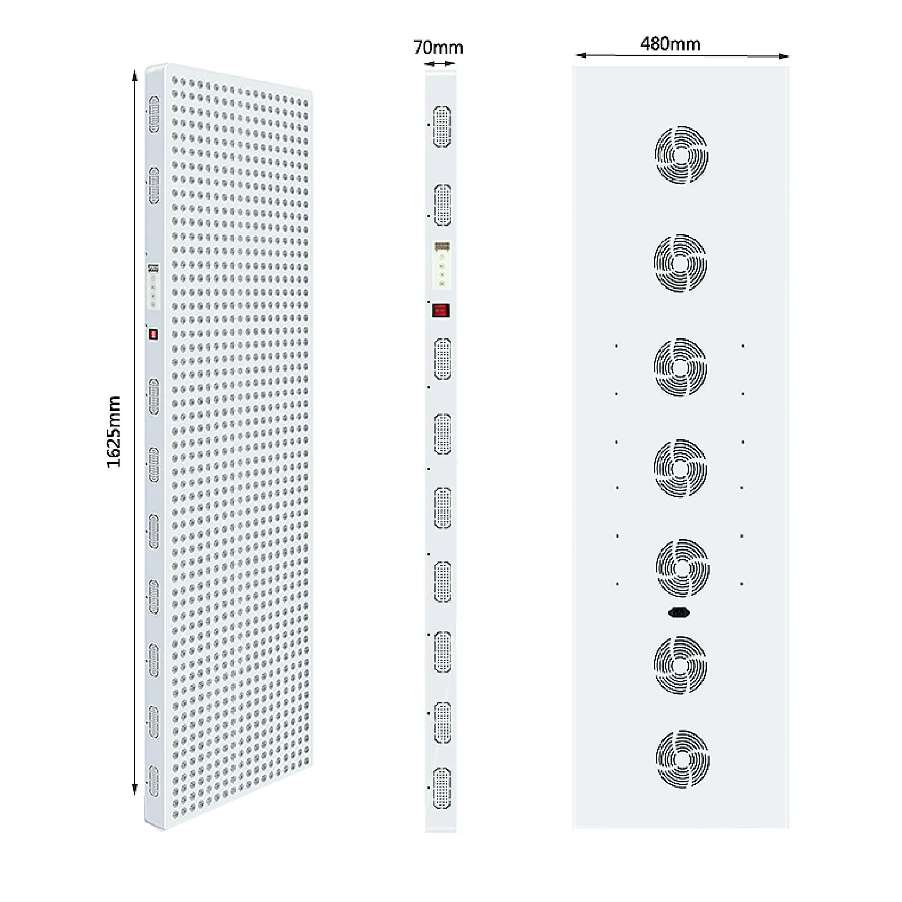 AL-PRO4000 Red LED Light Therapy Panel with Electrical Mobile Stand, 1000W Deep Red 660nm & Near Infrared 850nm LED Light Therapy - Image 3