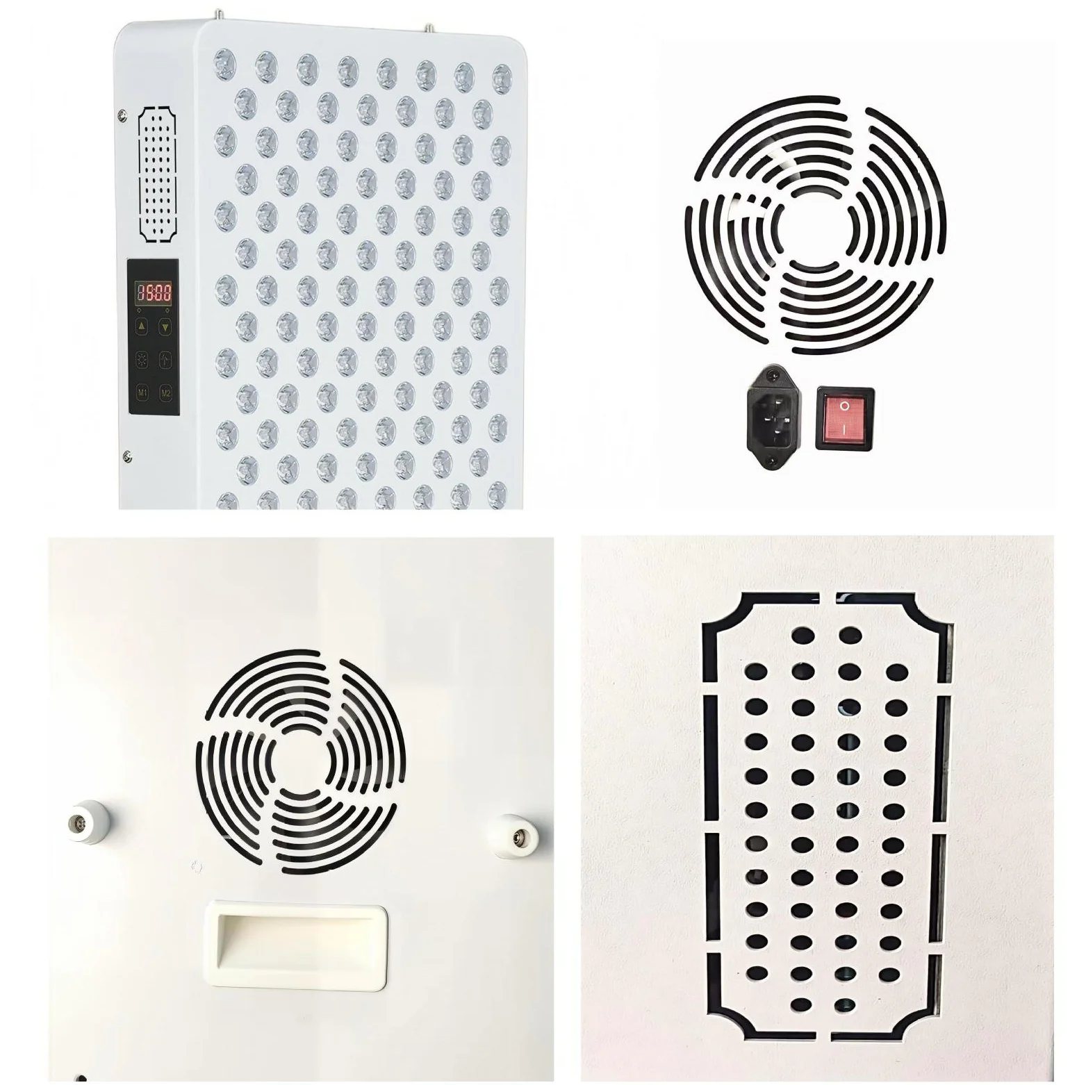 AL-PRO5000 Red LED Light Therapy Panel with Electrical Mobile Stand, 1250W Deep Red 660nm & Near Infrared 850nm LED Light Therapy - Image 9