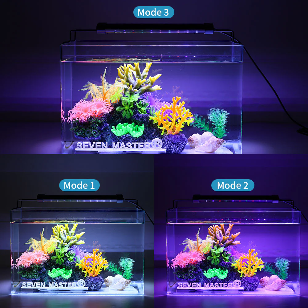 Aquarium Light,Full Spectrum LED Fish Tank Lights, Fitting Length Adjustable Multi-Color White Blue Red Green LEDs with Extendable Brackets,14W-31W for Fresh Water Plants - Image 5