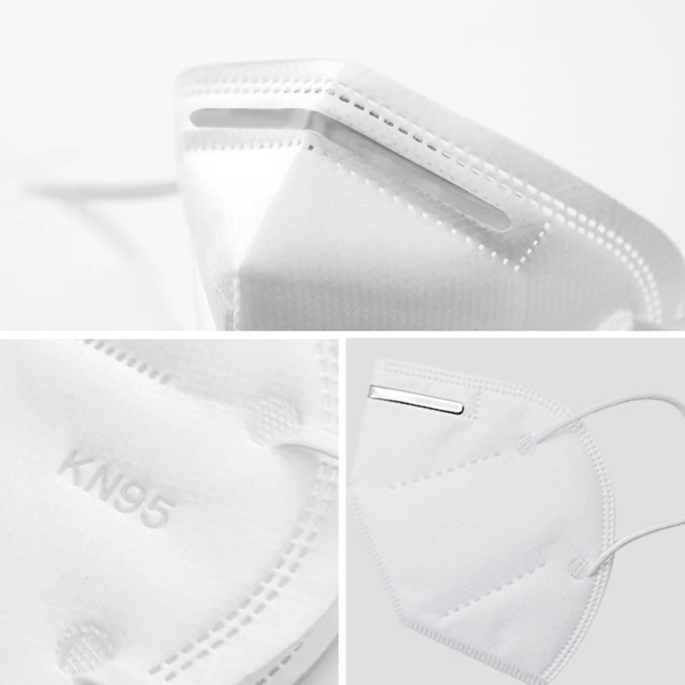 10Pack of KN95 Face Masks, Multi-Ply Cotton Filter Medical Sanitary for Dust, Germ Protection - Image 3