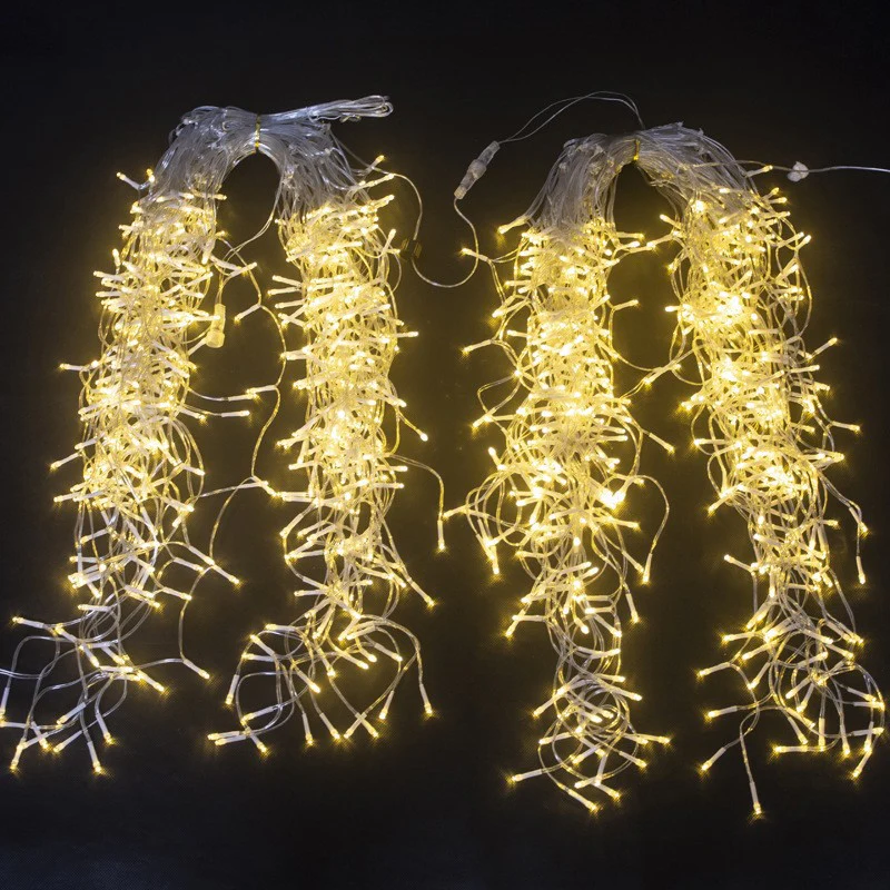 2PCS Pack of Christmas Icicle Lights Outdoor, 400 LEDs 32.8ft 8 Modes Fairy Icicle String Lights with 75 Drops, LED Christmas Twinkle Lights for Holiday, Party, Wedding, Christmas Decorations - Image 7