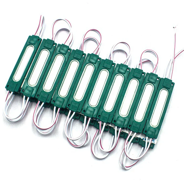 COB LED Module String – 1.8 W | 150 lm | 70×19 mm | 160° Beam | DC 12 V | Waterproof IP65 (20-pcs String) for Channel Letters & Signage– 6500K / 3000K / Red / Green / Blue / Yellow / Pink - Image 10