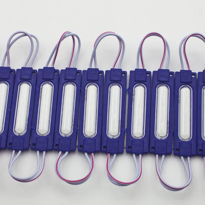 COB LED Module String – 1.8 W | 150 lm | 70×19 mm | 160° Beam | DC 12 V | Waterproof IP65 (20-pcs String) for Channel Letters & Signage– 6500K / 3000K / Red / Green / Blue / Yellow / Pink - Image 11
