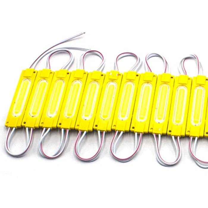 COB LED Module String – 1.8 W | 150 lm | 70×19 mm | 160° Beam | DC 12 V | Waterproof IP65 (20-pcs String) for Channel Letters & Signage– 6500K / 3000K / Red / Green / Blue / Yellow / Pink - Image 12
