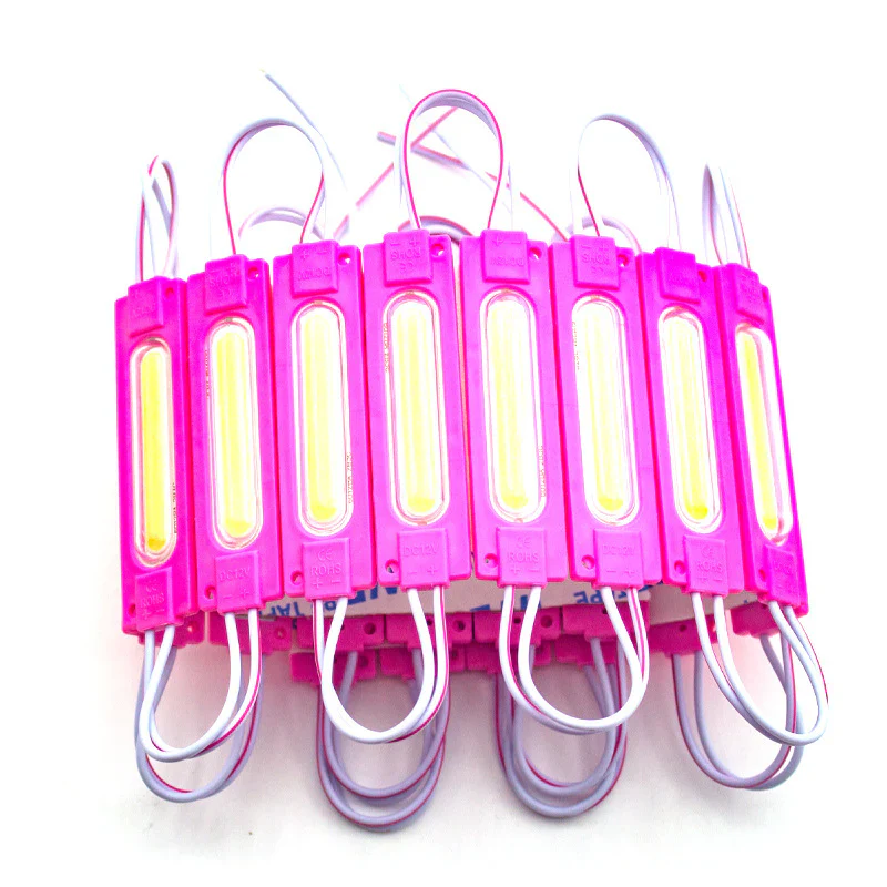 COB LED Module String – 1.8 W | 150 lm | 70×19 mm | 160° Beam | DC 12 V | Waterproof IP65 (20-pcs String) for Channel Letters & Signage– 6500K / 3000K / Red / Green / Blue / Yellow / Pink - Image 13