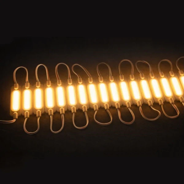 COB LED Module String – 1.8 W | 150 lm | 70×19 mm | 160° Beam | DC 12 V | Waterproof IP65 (20-pcs String) for Channel Letters & Signage– 6500K / 3000K / Red / Green / Blue / Yellow / Pink - Image 8