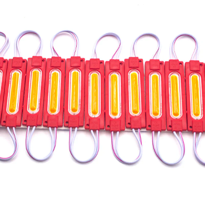 COB LED Module String – 1.8 W | 150 lm | 70×19 mm | 160° Beam | DC 12 V | Waterproof IP65 (20-pcs String) for Channel Letters & Signage– 6500K / 3000K / Red / Green / Blue / Yellow / Pink - Image 9