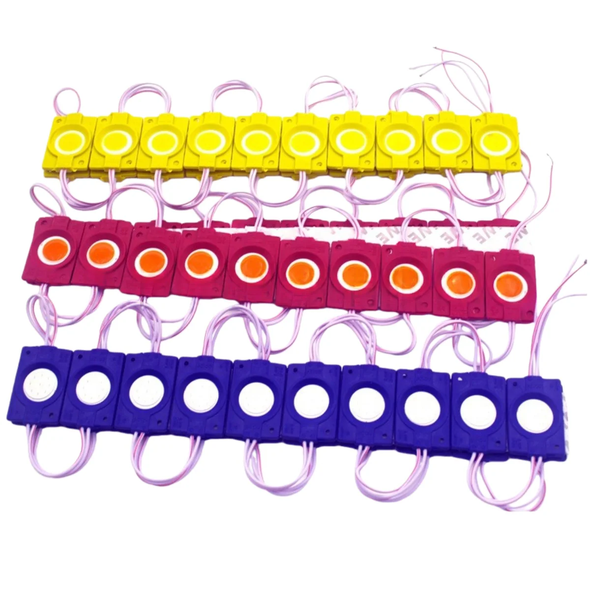 COB LED Module String Light, 20pcs/String, 1.5W 150LM, 46×30mm, DC12V IP65 Waterproof Sign Module with Adhesive Tape for Advertising Light Box & Channel Letters - Image 14
