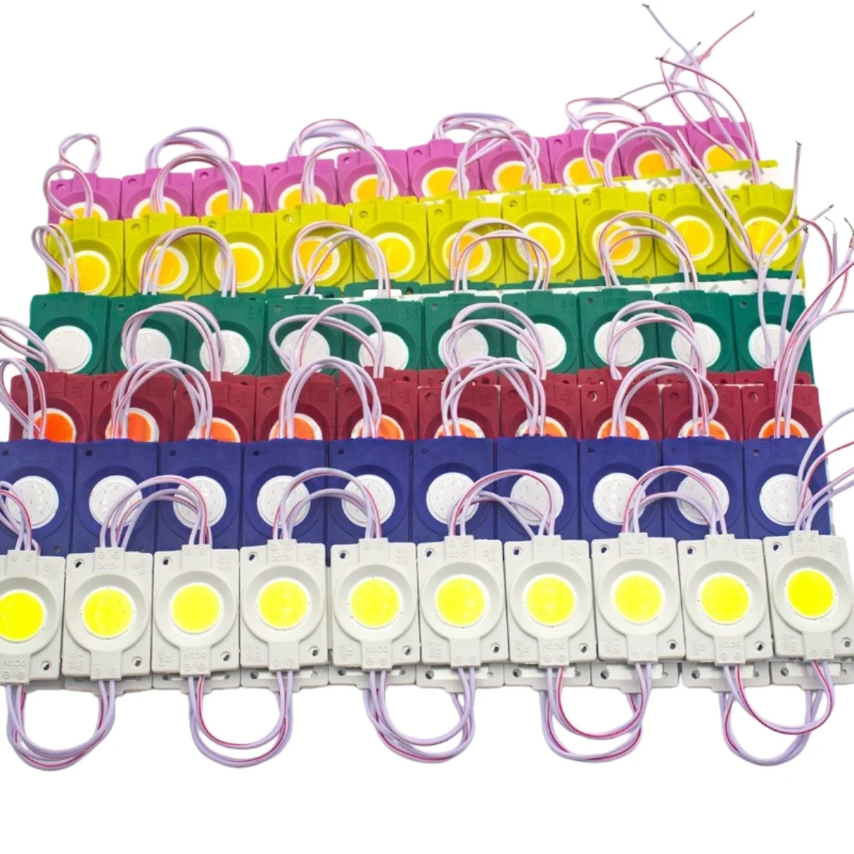 COB LED Module String Light, 20pcs/String, 1.5W 150LM, 46×30mm, DC12V IP65 Waterproof Sign Module with Adhesive Tape for Advertising Light Box & Channel Letters - Image 15