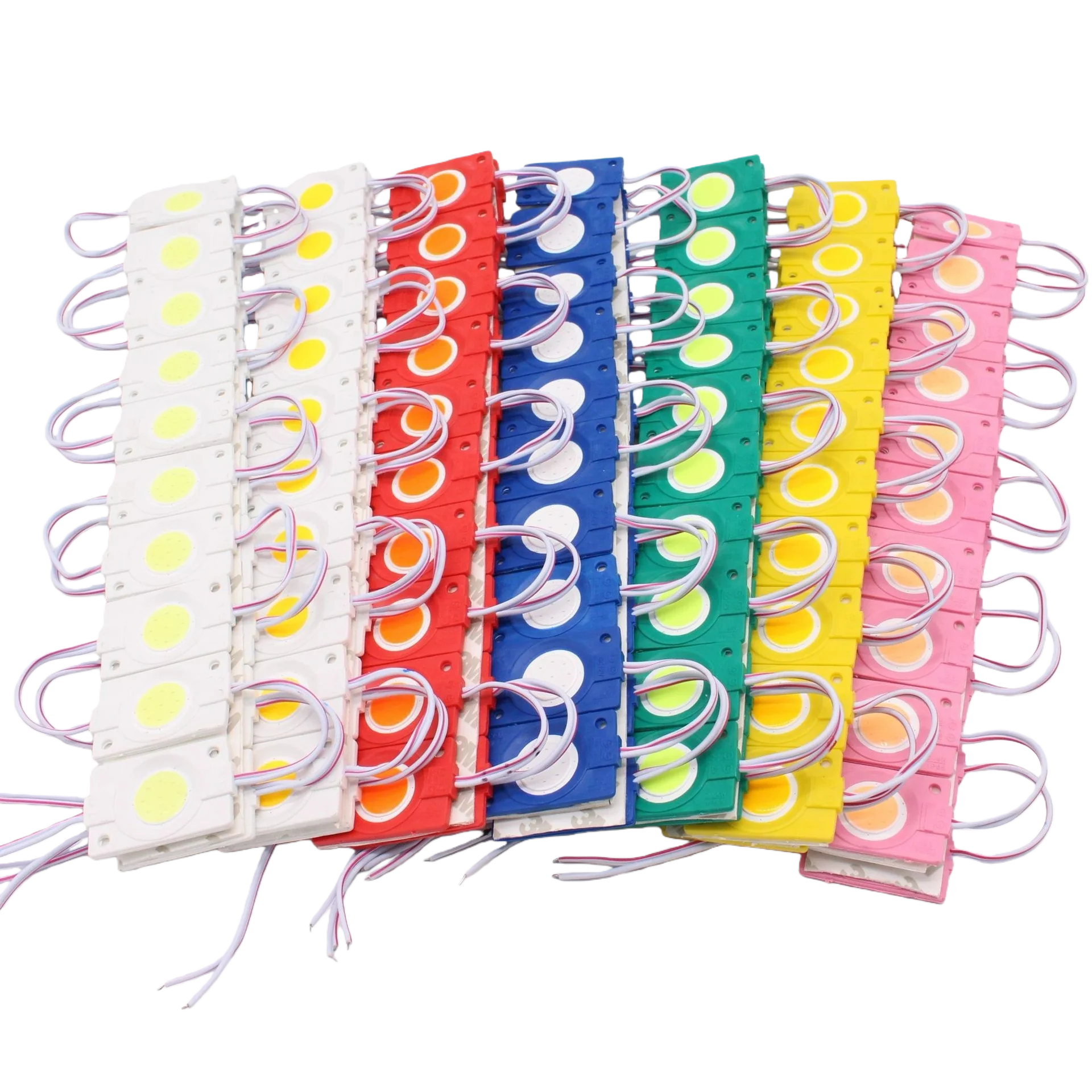 COB LED Module String Light, 20pcs/String, 1.5W 150LM, 46×30mm, DC12V IP65 Waterproof Sign Module with Adhesive Tape for Advertising Light Box & Channel Letters - Image 5
