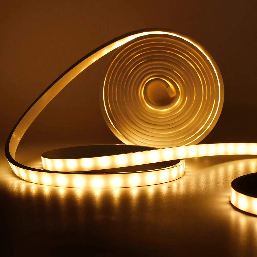 16.4ft/5M DC12V 5*13mm LED Waterproof Flexible Silicone Neon LED Strip with 300LED SMD3528 LED Light - Image 8