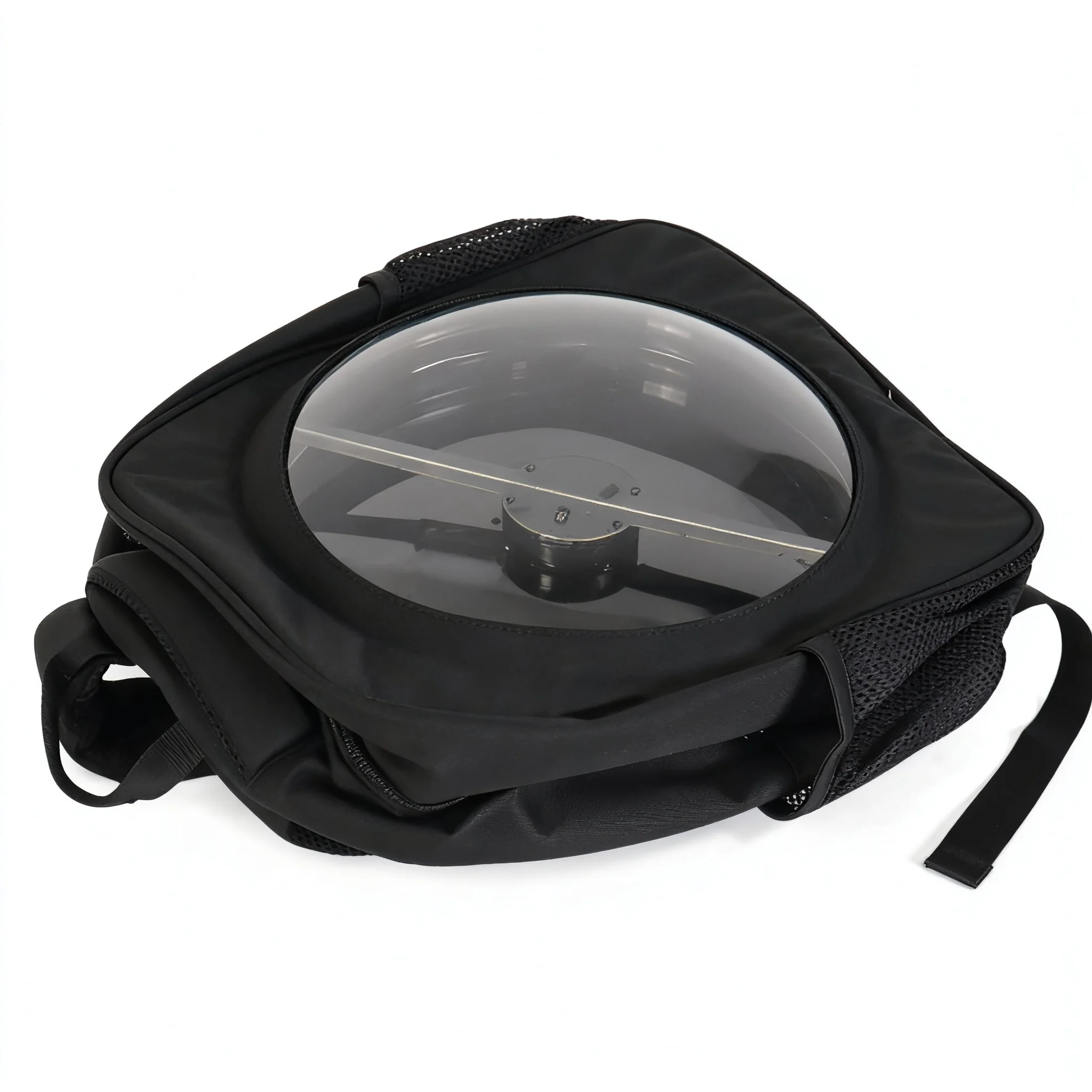 30cm (11.8”) DC5V 3D Hologram Fan Backpack Display | 2-Blade High Brightness LED Visual Player | Mobile Hologram Advertising | Portable Battery-Powered Option (No Battery Included) | Integrated Backpack Design - Image 3