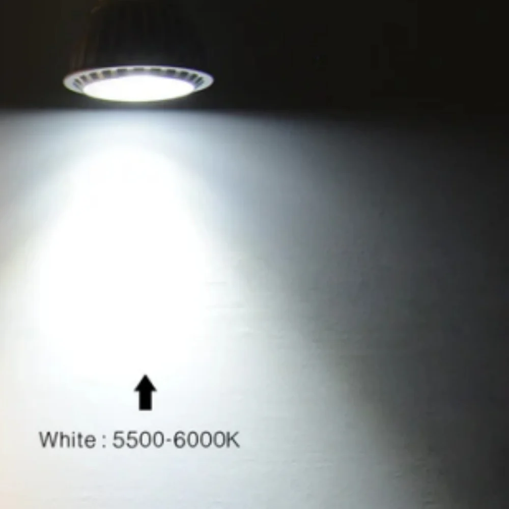4Pack 3W/5W 12V AC/DC LED Spotlight MR16 LED Bulb Light GU5.3 Bi-Pin Base White Aluminum Housing 30° Beam Angle - Image 6