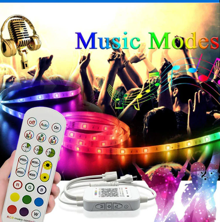 ELK6ARGB Bluetooth Music RGB LED Controller – DC5V-24V | Dual Output | Wireless APP + Remote Control | For RGB LED Strips - Image 7