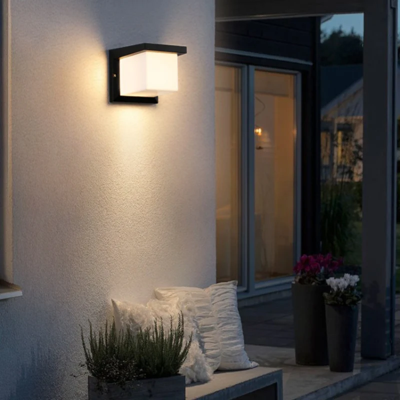 Cube Waterproof LED Wall Light – 18W | 3000K / 4000K / 6000K | Black Housing | Up & Down Outdoor Wall Sconce for Porch, Garden, Balcony & Indoor Decoration | Aluminum Housing | IP65 | 2-Pack - Image 3