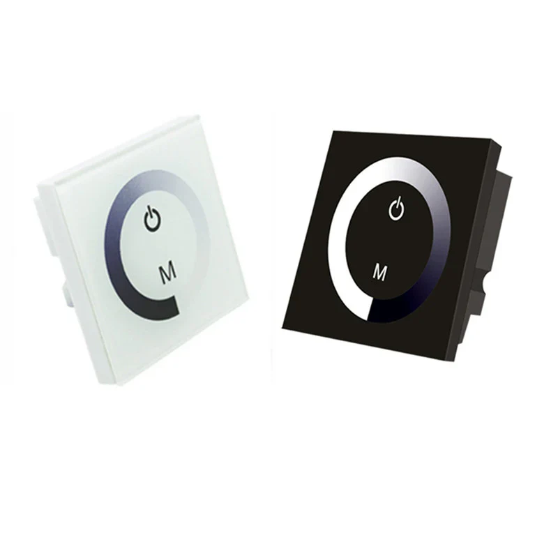 Single Color LED Strip Wall Panel Touch Dimmer – DC12V-24V | TM06 Touch Color Ring LED Dimmer Controller | For LED Strips