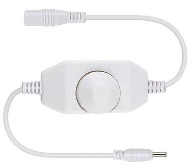 Single Color LED Strip Dimmer – DC12V-24V 6A | Rotary Switch LED Dimmer Controller | Black/Whiter | For LED Strips - Image 2