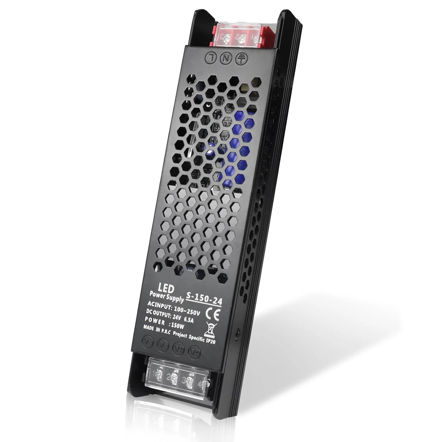 DC 12V/24V Slim Black Switching Power Supply 300W–400W, AC 110–130V/175–250V Input, LED Driver Transformer with Built-in Cooling Fan, CE/FCC/RoHS Certified - Image 11