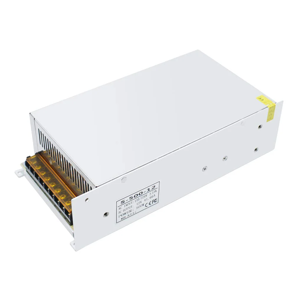 DC 12V/24V Switching Power Supply 300W–600W, AC 110/220V Input, High Power LED Driver Transformer, Cooling Fan Metal Case, CE/FCC/RoHS Certified - Image 15