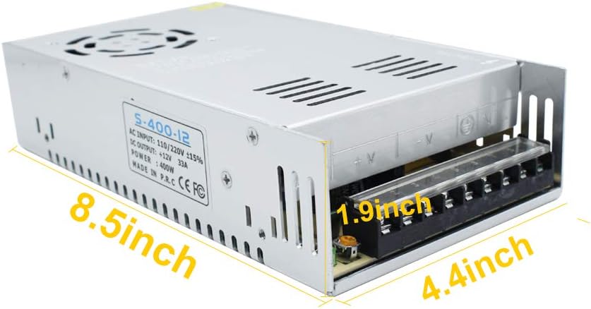 DC 12V/24V Switching Power Supply 300W–600W, AC 110/220V Input, High Power LED Driver Transformer, Cooling Fan Metal Case, CE/FCC/RoHS Certified - Image 18