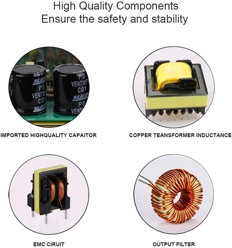 DC 12V/24V Switching Power Supply 300W–600W, AC 110/220V Input, High Power LED Driver Transformer, Cooling Fan Metal Case, CE/FCC/RoHS Certified - Image 5