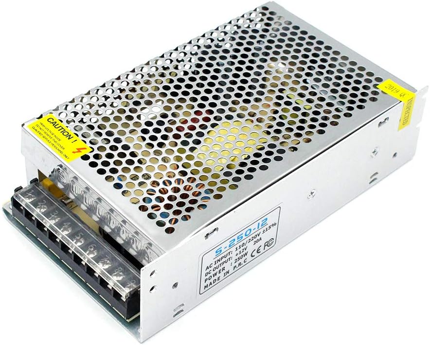 DC 12V/24V Switching Power Supply 60W–250W, AC 110/220V Input, Constant Voltage LED Driver Transformer, Metal Case with Screw Terminals, CE/FCC/RoHS Certified - Image 12