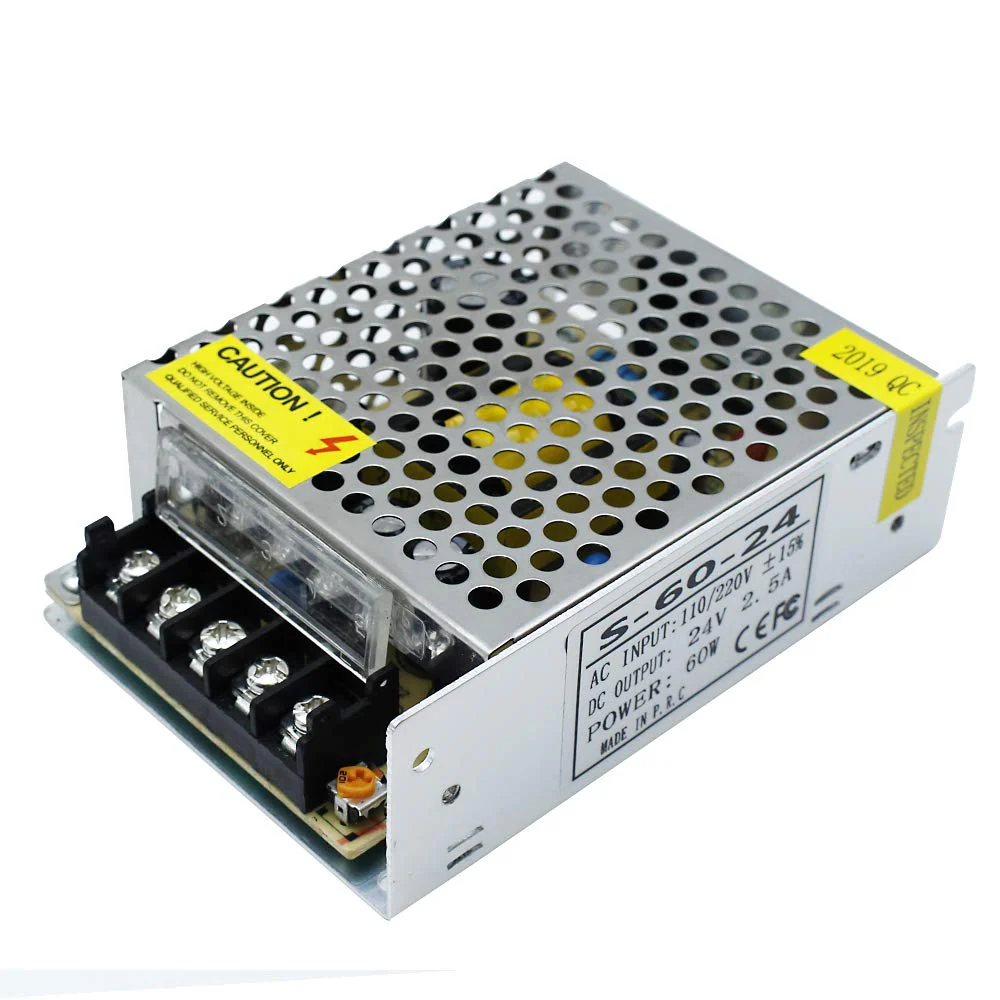 DC 12V/24V Switching Power Supply 60W–250W, AC 110/220V Input, Constant Voltage LED Driver Transformer, Metal Case with Screw Terminals, CE/FCC/RoHS Certified - Image 13