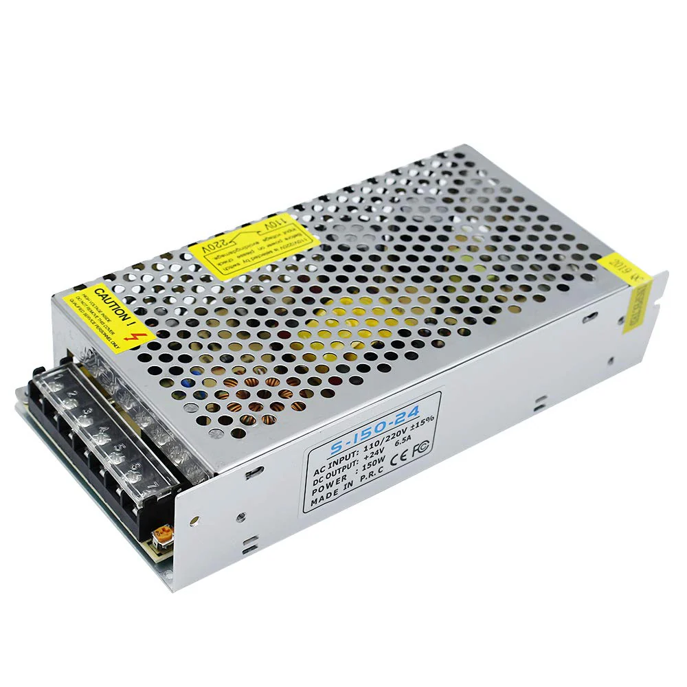 DC 12V/24V Switching Power Supply 60W–250W, AC 110/220V Input, Constant Voltage LED Driver Transformer, Metal Case with Screw Terminals, CE/FCC/RoHS Certified - Image 16