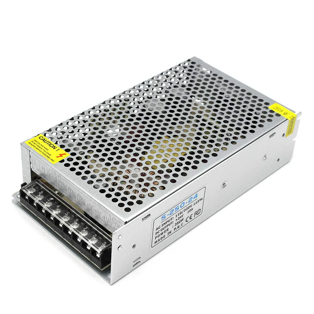 DC 12V/24V Switching Power Supply 60W–250W, AC 110/220V Input, Constant Voltage LED Driver Transformer, Metal Case with Screw Terminals, CE/FCC/RoHS Certified - Image 17