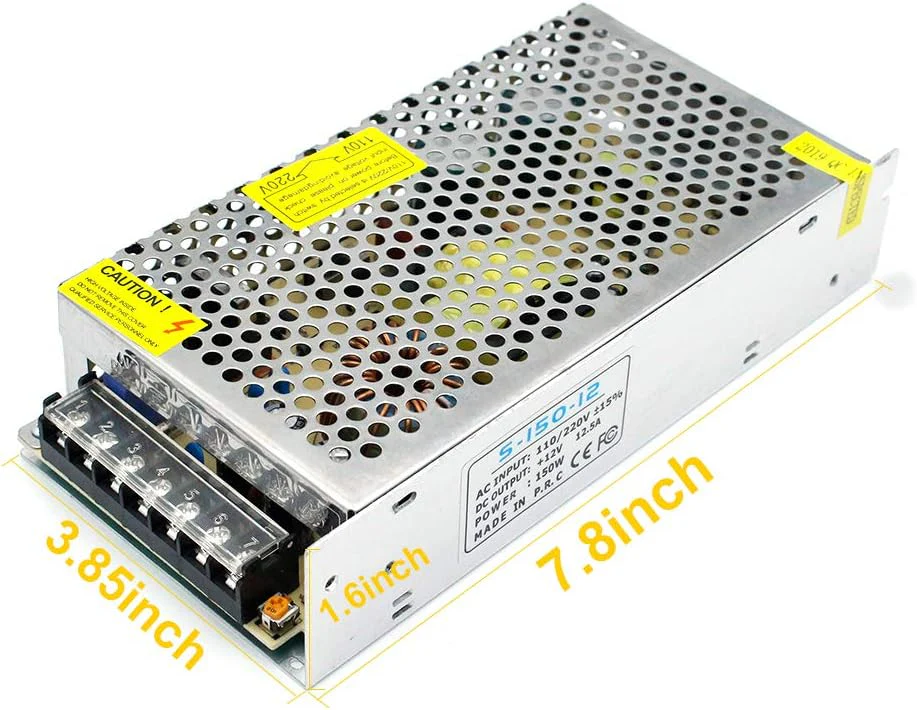 DC 12V/24V Switching Power Supply 60W–250W, AC 110/220V Input, Constant Voltage LED Driver Transformer, Metal Case with Screw Terminals, CE/FCC/RoHS Certified - Image 21