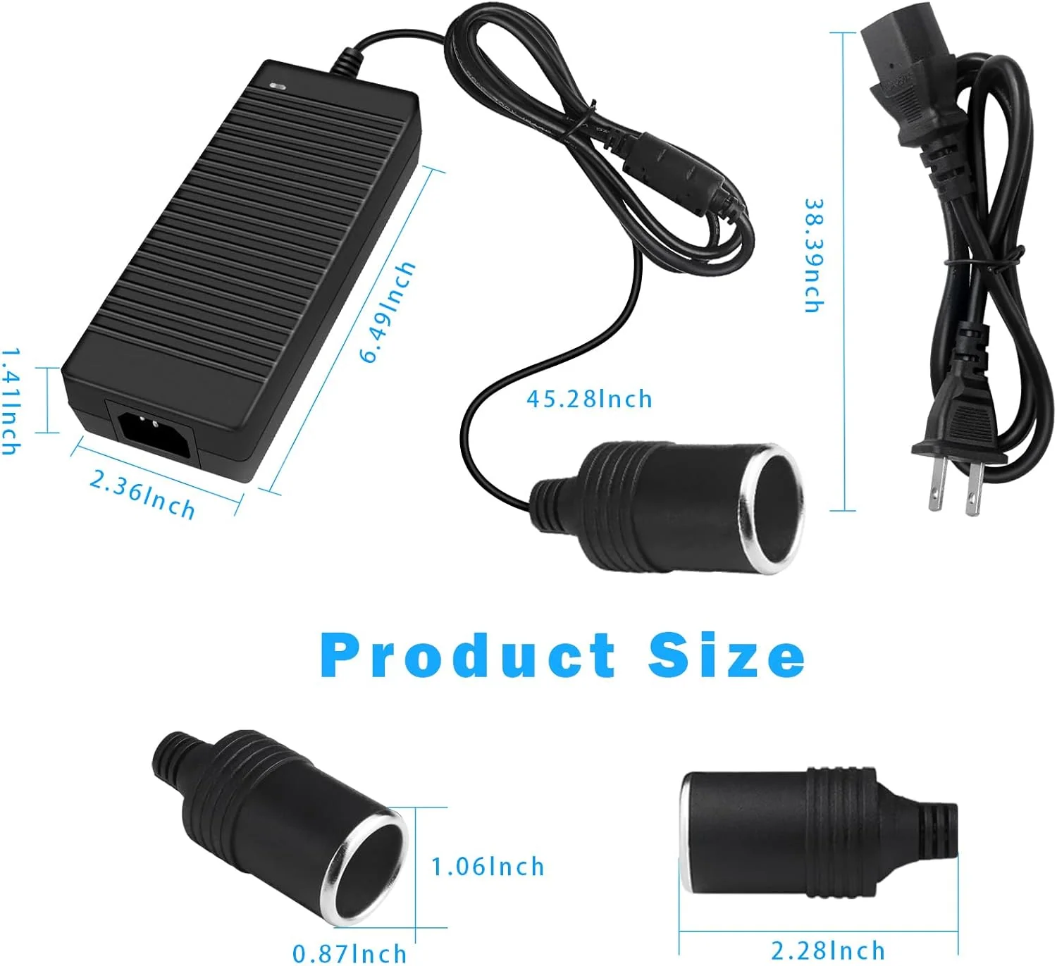 DC 12V Cigarette Lighter Desktop Power Supply Adapter 60W–120W, AC 100–240V Input, Converter Transformer with US/UK Plug — for Car Accessories, Air Pump, Cooler, and Electronics - Image 15