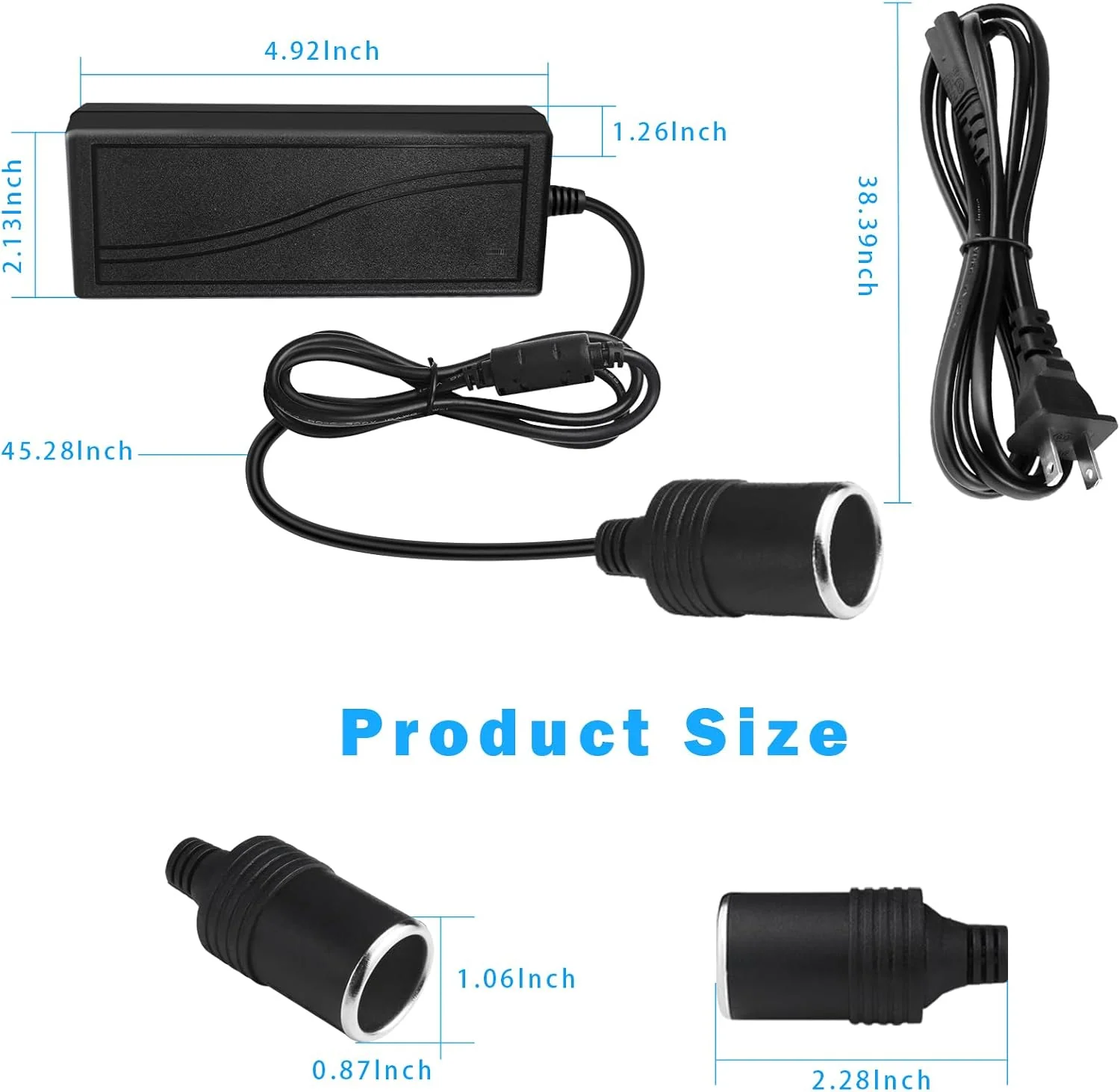 DC 12V Cigarette Lighter Desktop Power Supply Adapter 60W–120W, AC 100–240V Input, Converter Transformer with US/UK Plug — for Car Accessories, Air Pump, Cooler, and Electronics - Image 17