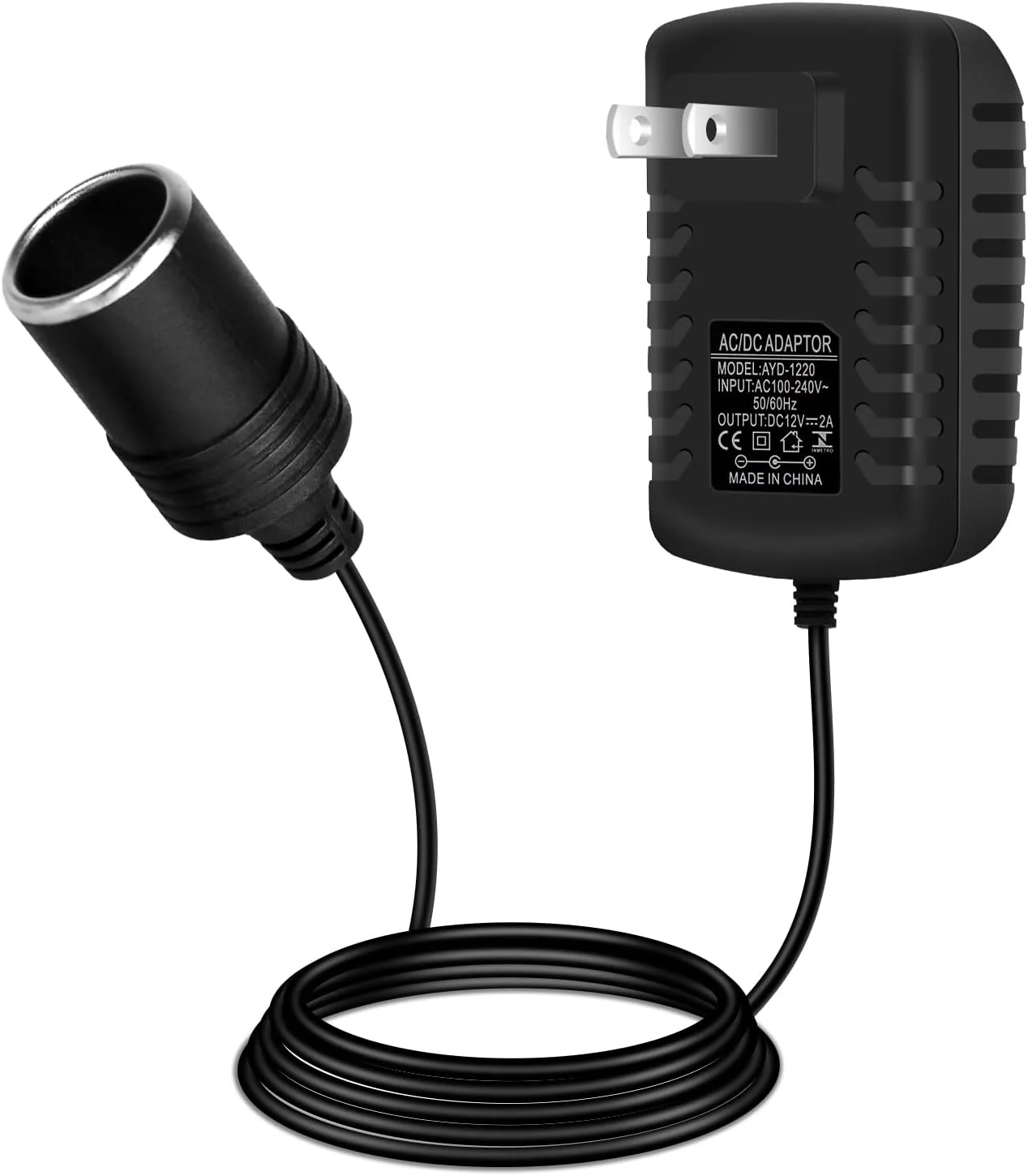 DC 12V Cigarette Lighter Power Supply Adapter 12W–36W, AC 100–240V to 12V Converter Transformer, Car Socket Charger for Pump, Cooler, LED Lights — US Plug - Image 9