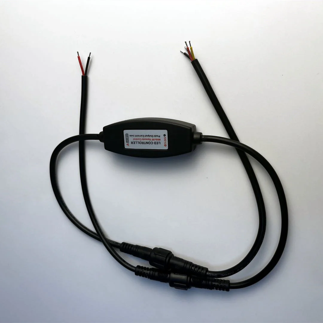 RGB LED Strip Controller – DC5V-24V 12A | IP65 Waterproof Wireless RGB Controller with 24-Key RF Remote | For LED Strips - Image 5