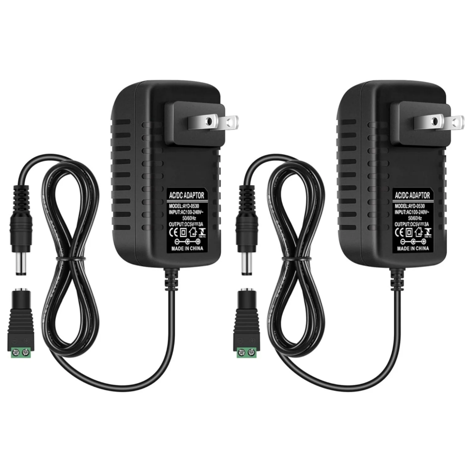 DC 5V Plug-in Power Supply Adapter 15W/25W, AC 100–240V Input, Wall Charger Transformer with US Plug — for LED Strip Lights, Router, USB Devices, Electronics - Image 3