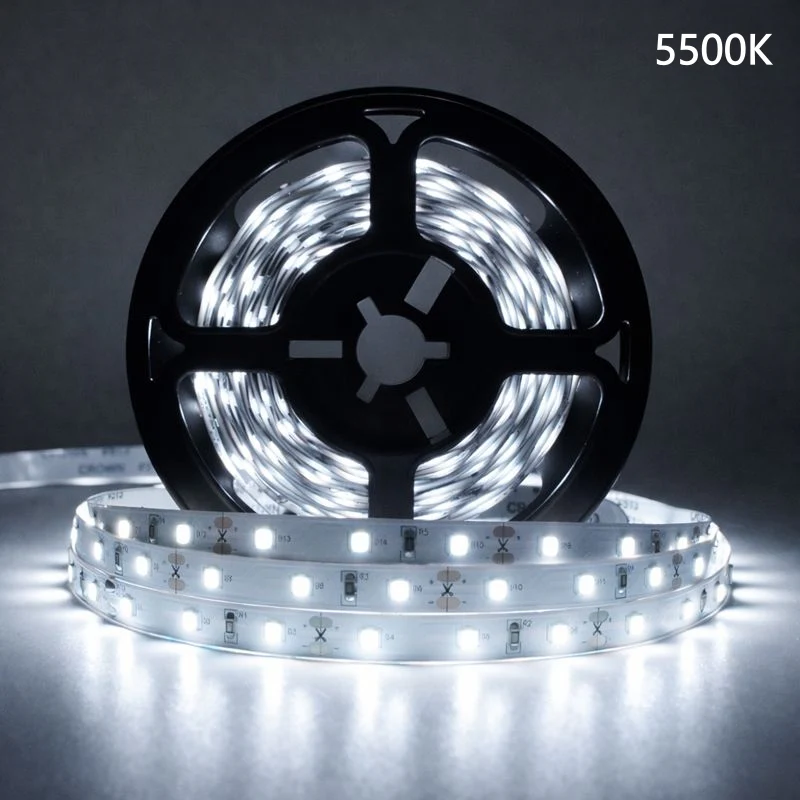 DC12V SMD2835 Full Spectrum LED Strip Light - CRI 97+ | 300 LEDs (60 LEDs/M) | 2700K / 3000K / 4000K / 5500K / 6500K | 10W/M | 8mm PCB | CRI 80+ | IP00 / IP67 | for Mirror, Kitchen Cabinet, Bedroom - Image 14