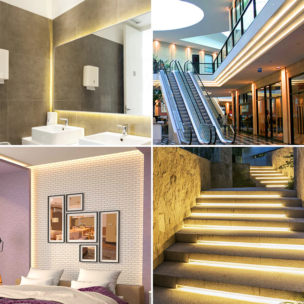 DC12V SMD5050 Full Spectrum LED Strip Light - CRI 97+ | 300 LEDs (60 LEDs/M) | 2700K / 3000K / 4000K / 5500K / 6500K | 12W/M | 10mm PCB | CRI 80+ | IP00 / IP67 | for Mirror, Kitchen Cabinet, Bedroom - Image 8