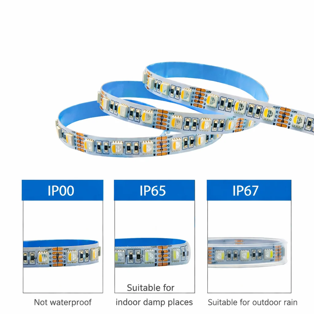 DC24V RGBW/RGBWW LED Strip Light - 10mm PCB | 4-In-1 SMD5050-72 LEDs/M | IP00 / IP65 / IP67 | for Mirror, Kitchen Cabinet, Bedroom | 5/50M - Image 4