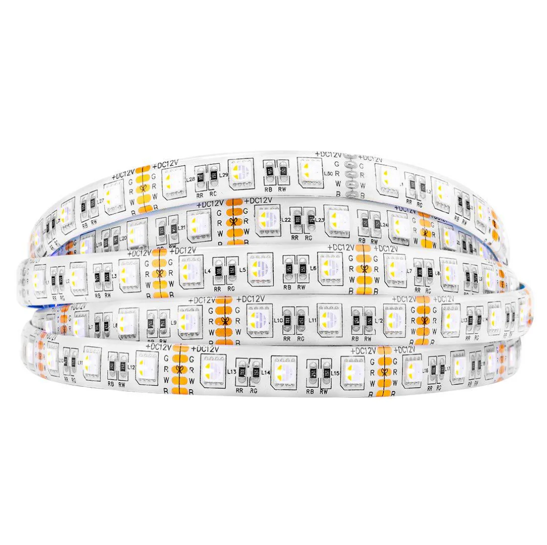 DC24V RGBW/RGBWW LED Strip Light - 12mm PCB | 4-In-1 SMD5050 60 LEDs/M | Non-Waterproof | for Mirror, Kitchen Cabinet, Bedroom | 5/50M - Image 5
