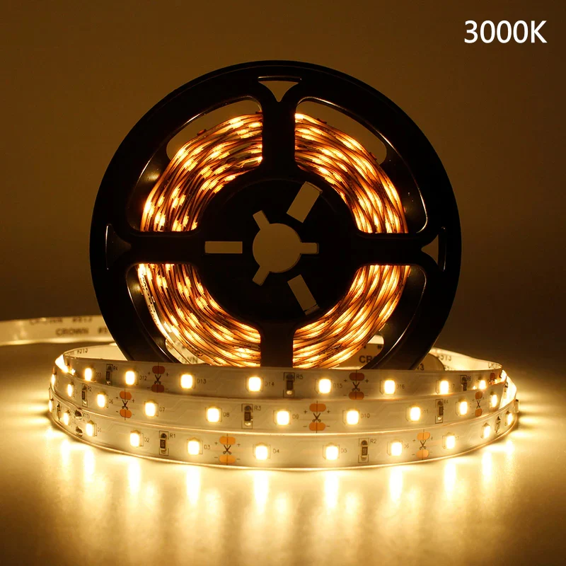 DC24V SMD2835 Full Spectrum LED Strip Light - CRI 97+ | 600 LEDs (120 LEDs/M) | 2700K / 3000K / 4000K / 5500K / 6500K | 16W/M | 8mm PCB | CRI 80+ | IP00 / IP67 | for Mirror, Kitchen Cabinet, Bedroom - Image 13