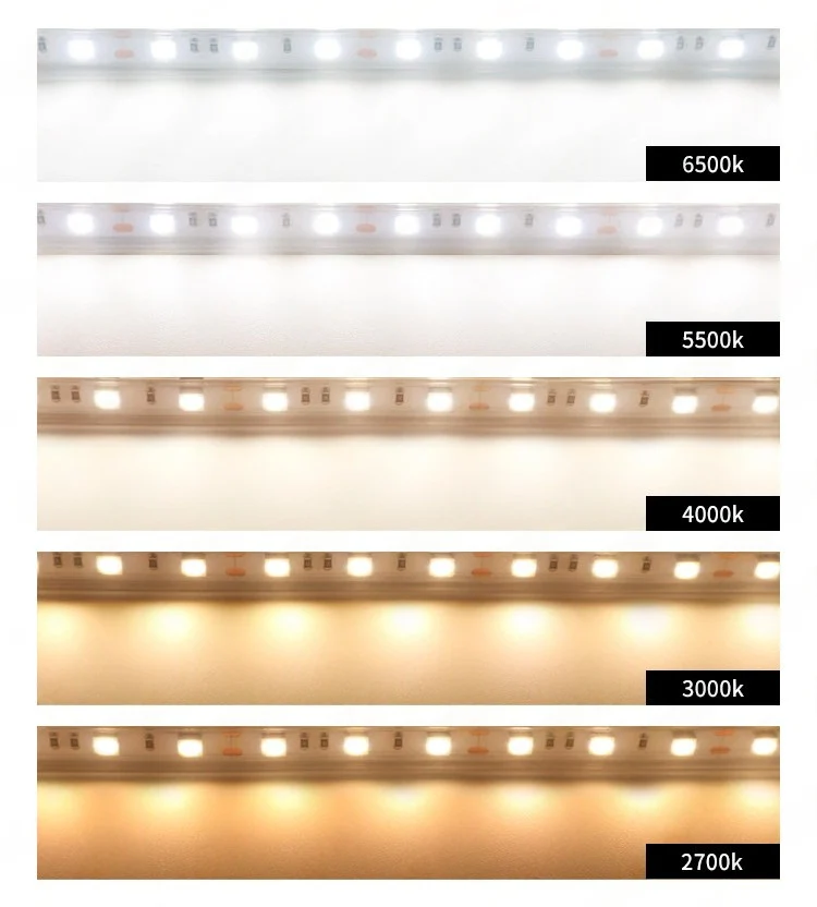 DC24V SMD2835 Full Spectrum LED Strip Light - CRI 97+ | 600 LEDs (120 LEDs/M) | 2700K / 3000K / 4000K / 5500K / 6500K | 16W/M | 8mm PCB | CRI 80+ | IP00 / IP67 | for Mirror, Kitchen Cabinet, Bedroom - Image 7