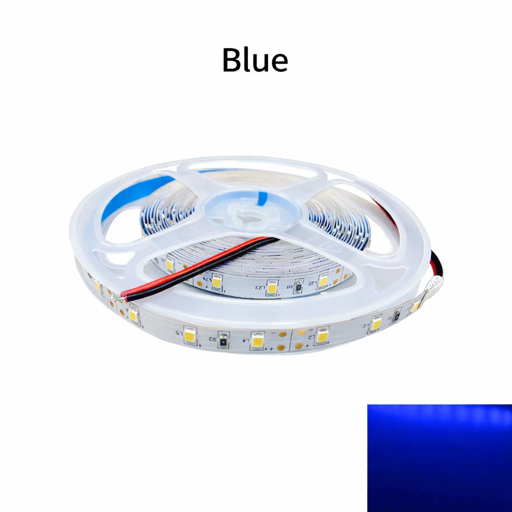 DC12V SMD2835 Single Color LED Strip Light – 60 LEDs/m | 8mm PCB | 0.2W per LED | High Brightness | IP00 / IP67 | Warm White / Natural White / Cool White / Blue | for Mirror, Kitchen Cabinet, Bedroom | 5/50M - Image 5
