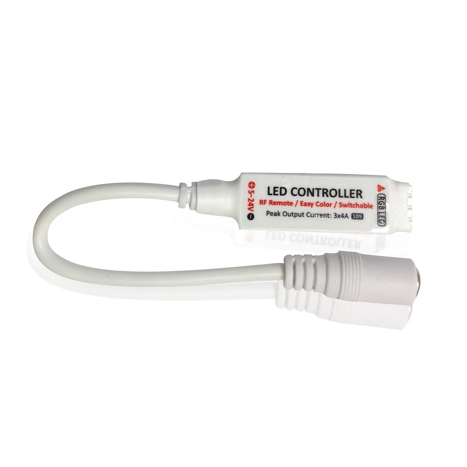 RGB LED Strip Controller – DC5V-24V 12A | Mini RF Wireless RGB Controller with 10-Key / 17-Key Remote | For LED Strips - Image 3