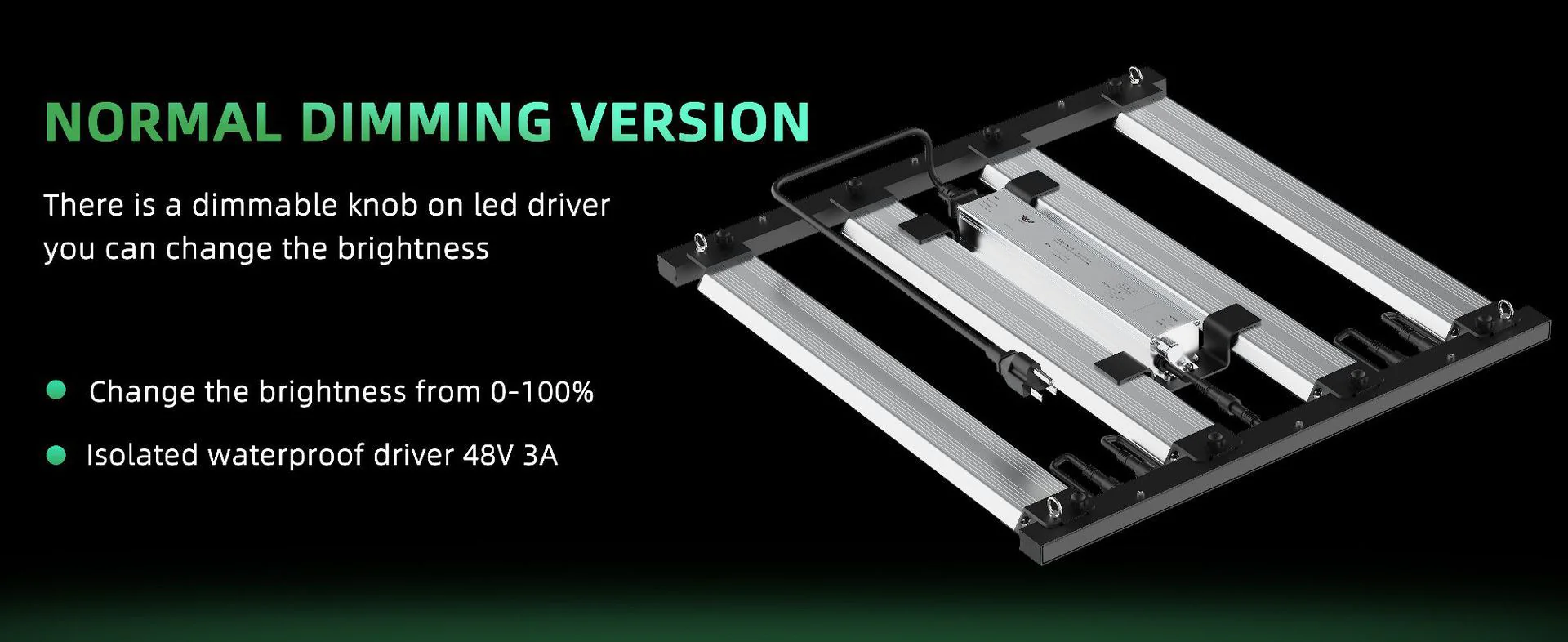 Detachable LED Grow Light - 150W / 200W | Modular & High-Uniformity Full Spectrum | Knob / Remote Control | 0-10V Dimming | AC85 - 264V | Included Hanging Rope, Dimmable Driver | Plant Grow Light for Seedling, Veg & Bloom | US / EU / UK / AU Plug - Image 8