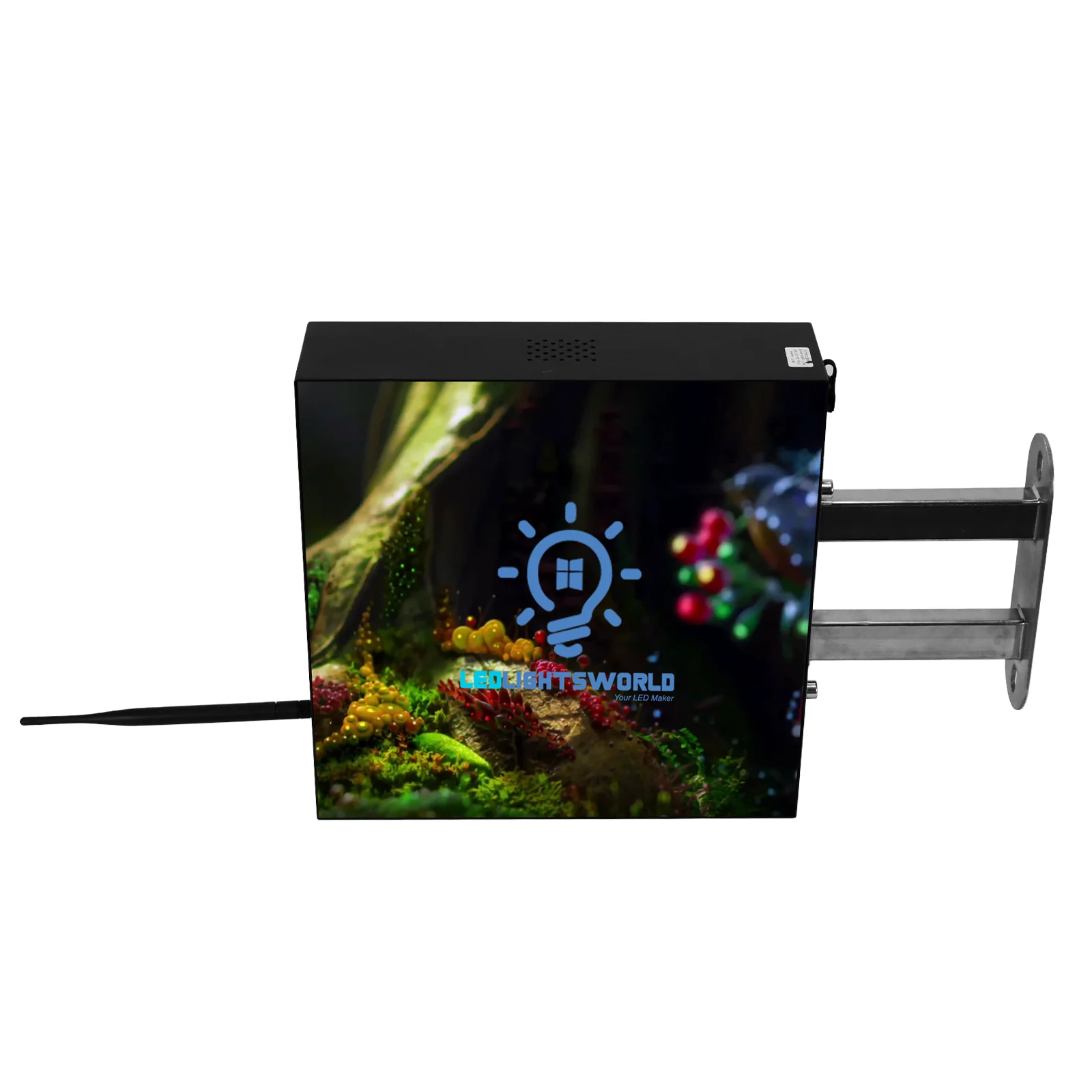 DS Series Double-Sided LED Shop Sign – P2.5 · 320×320mm | Waterproof Projecting Sign for Cafés, Boutiques & Small Stores - Image 4