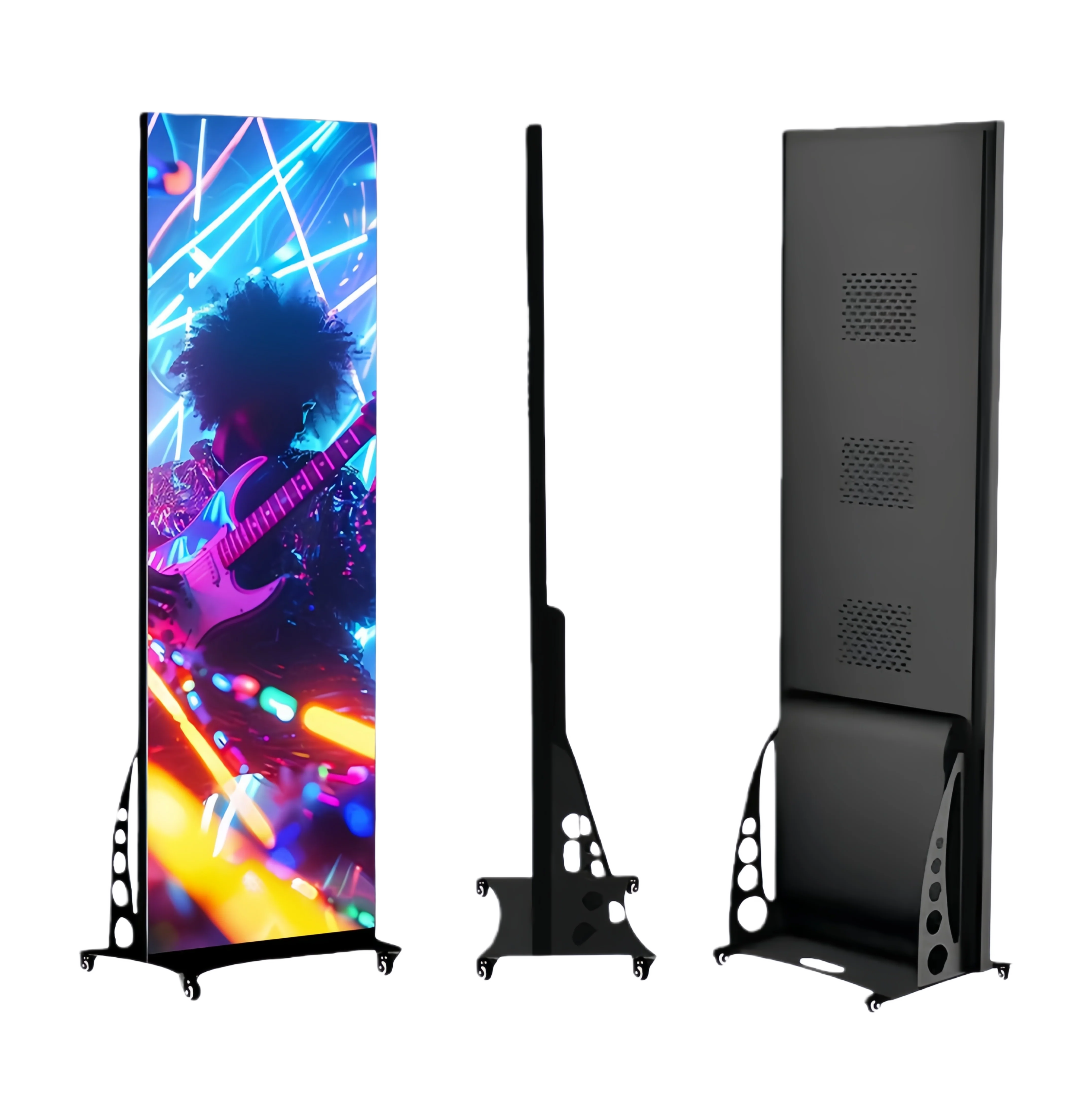 EP-B Series Non-splicing LED Poster Display | 640×1920mm Indoor Plug-in | P1.25 / P1.53 / P1.86 / P2.5 | Acrylic Cover